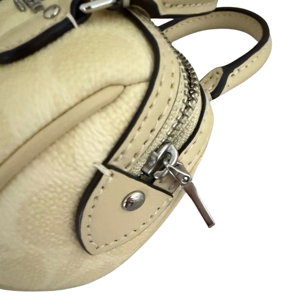 Coach Mini Rowan Bag Charm in Hay, NWT - Picture 5 of 6